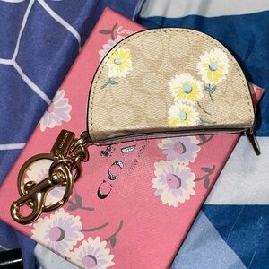 Coach coin keychain or bag charm